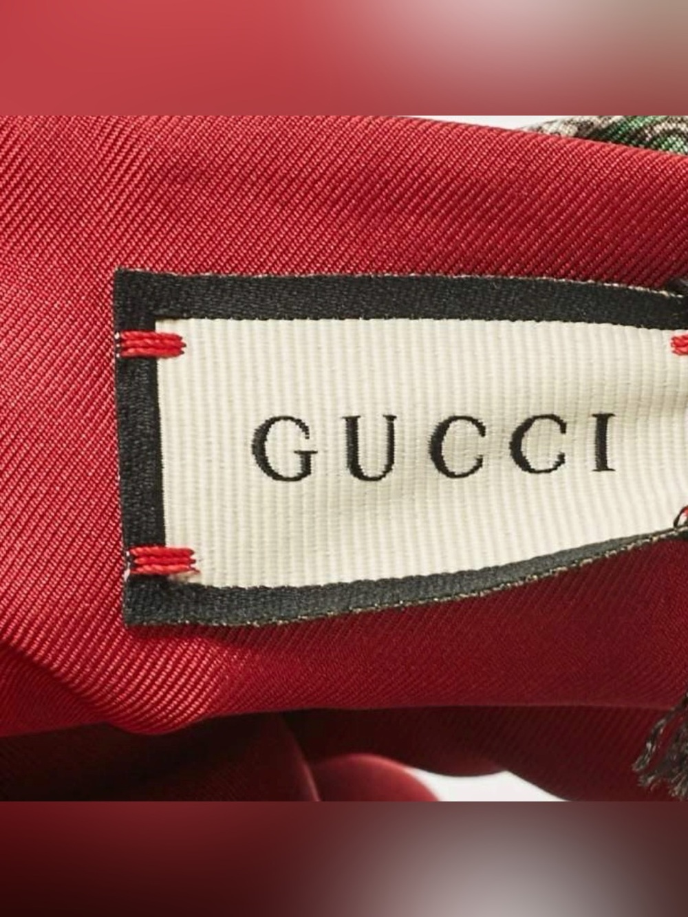 Gucci Floral GG Silk Twist Headband in Red, Purple, Yellow, Blue - Picture 3 of 7